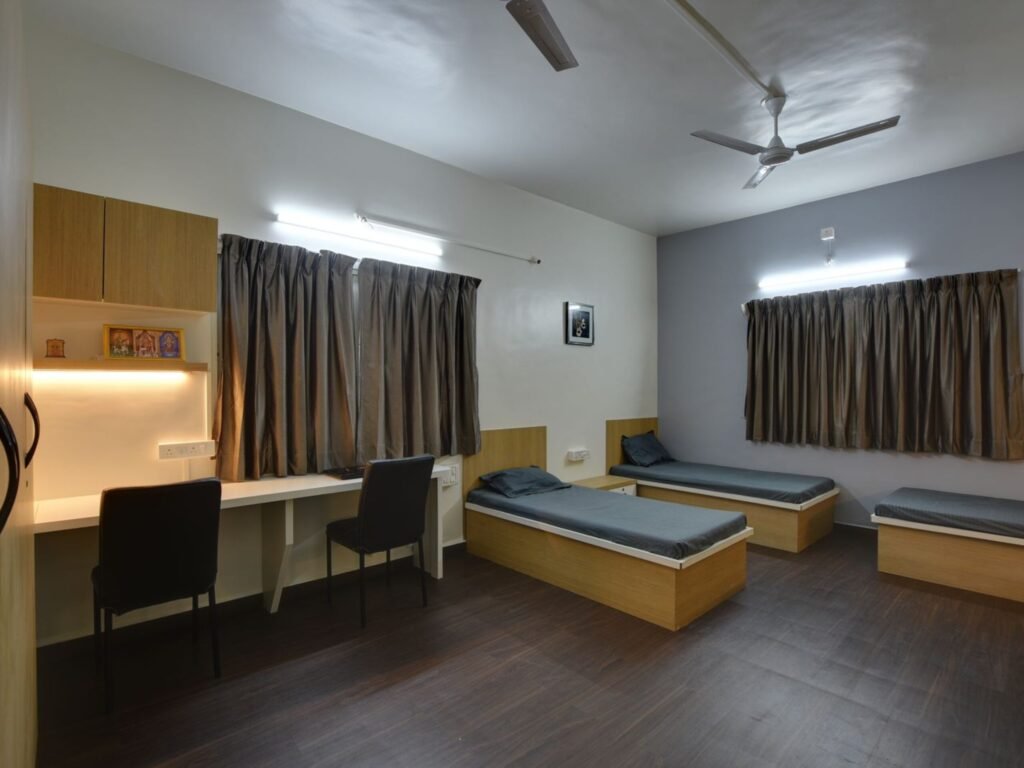 Image Showing Metrocity Boys Hostel with Triple Sharing Room In Kothrud Shivtirth Nagar Pune