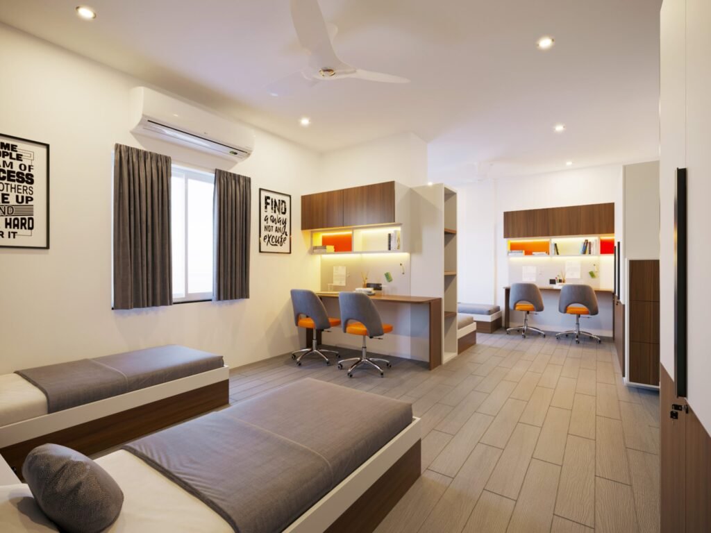 Image Showing Metrocity Boys Hostel with Room Sharing In Kothrud Vanaj Pune